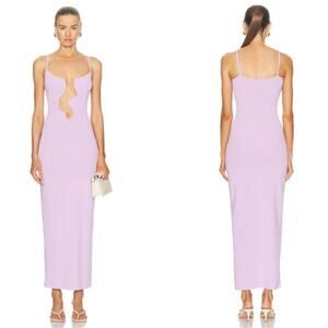 CHRISTOPHER ESBER Salacia Wire Bodycon Purple Column Dress Size XS